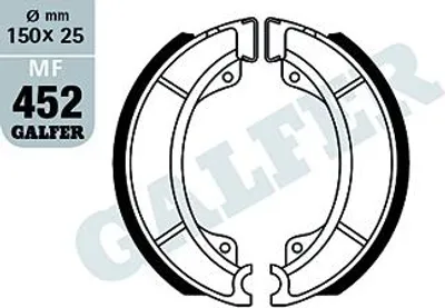 Image de Mâchoires de frein Galfer MF452G2165 mélange OEM arrière pour CPI Aragon 125 ccm