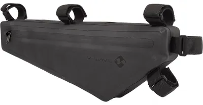 Produktbild von M-Wave Bikepacking Rahmentasche 2,1 l Schwarz - Wasserdichte Oberrohrtasche f....