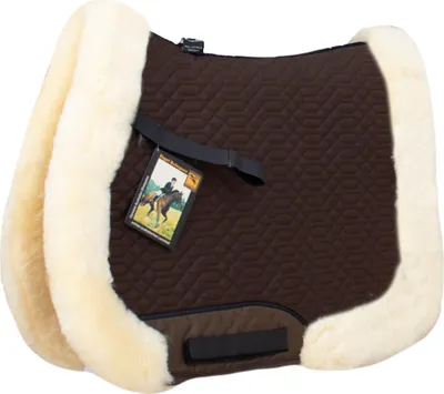 Produktbild von Engel Reitsport Lammfell Schabracke SCHABRA3 Fellrand rundherum Fell unten komplett Mocca Med./Natur VSS (Vielseitigkeit/Springen)