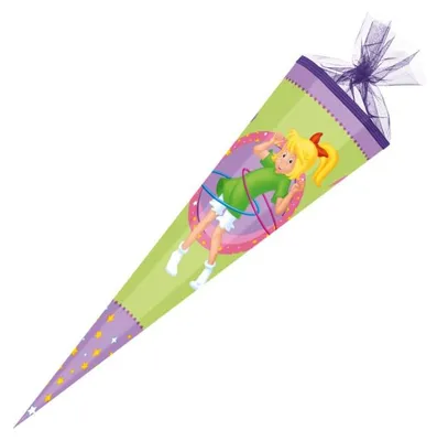 Produktbild von Nestler Schultüte Bibi Blocksberg Hex Hex 85cm mit Tüllverschluss