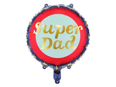 Produktbild von Super Dad Folienballon, 45 cm, Mix