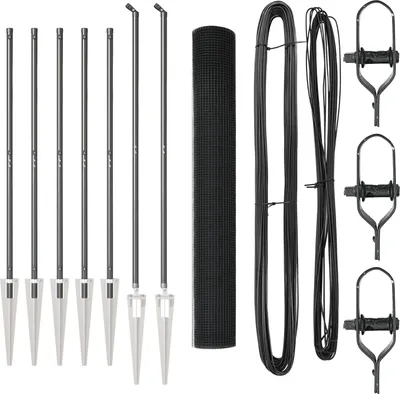 Produktbild von Möbel Drahtzaun mit 7 Spike-Posts Grau 1,4x10 m Stahl - Metallzäune 3352173
