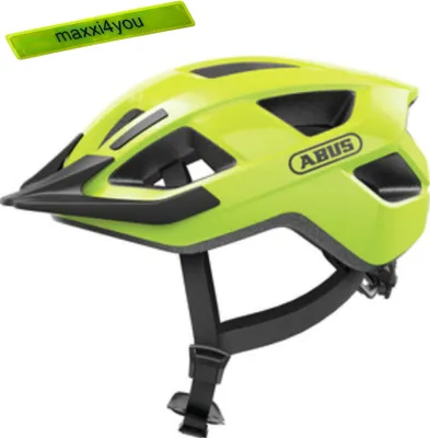 Obrázek produktu pro Cyklistická přilba Abus Aduro 3.0 žlutá velikost M (52-58 cm) včetně reflexní pásky maxxi4you