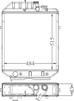Produktbild von NRF 530000 Kühler Wasserkühler Motorkühler