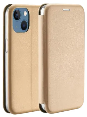 Obrázek produktu pro Magnetické Pouzdro Beline Book Na Iphone 14/13 6,1" Zlaté/Zlaté