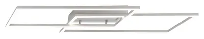 Produktbild von LED-Deckenleuchte - Silbergrau - Weiß - Kunststoff - Stahl - 2-flammig - 83 x 24 cm - dimmbar