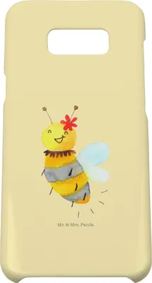 Produktbild von Mr. & Mrs. Panda Samsung Galaxy S8 plus Handyhülle  Biene Blume - Gelb Pastell - Geschenk, Handy Case, Hülle, Cover, Hummel