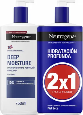 Immagine prodotto di Lozione IDRATAZIONE PROFONDA per pelli secche Confezione da 2 x 750 ml