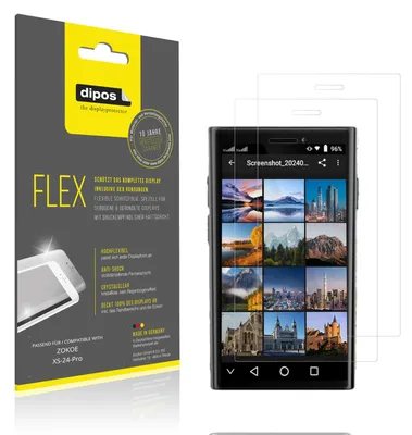 Image de 2x Film de protection d'écran pour ZOKOE XS-24-Pro, recouvre 100% de l'écran, dipos Flex