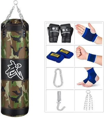 Obrázok produktu pre Zavesený boxovací vak – fitness zariadenie pre domáce použitie, nenaplnený