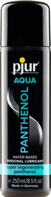 Produktbild von pjur AQUA Panthenol - Gleitgel auf Wasserbasis mit pflegendem Panthenol - Pflegt die Haut ohne zu kleben (250ml)