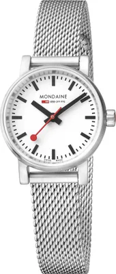 Produktbild von Mondaine MSE.26110.SM Uni-Armbanduhr, Edelstahl-Gehäuse, Metall-Armband