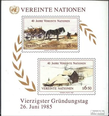 Produktbild von Briefmarken UNO - Wien 1985 Mi Block2 (kompl.Ausg.) postfrisch 40 Jahre UNO
