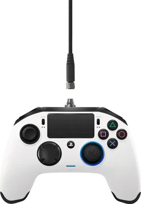 Produktbild von NACON PS4OFPADREVWHITE, Gamepad, PlayStation 4, Analog / Digital, Blau, Kabelgebunden, USB 3.2 Gen 1 (3.1 Gen 1)