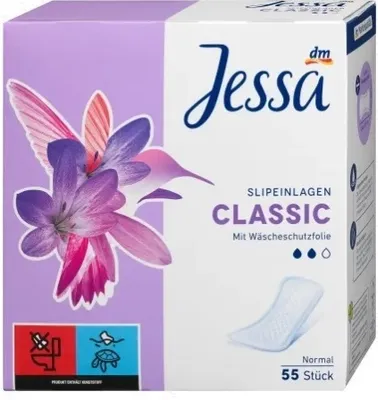 Obrázok produktu pre Jessa, Classic, Wkładki higieniczne, 55 sztuk (PRODUKT Z NIEMIEC)