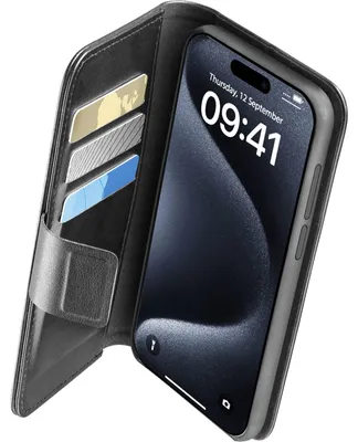 Produktbild von Cellularline Book Agenda 2 Case iPhone 15 Pro Black