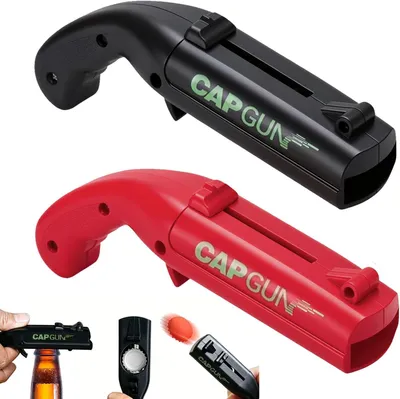 Obrázek produktu pro 2 Otevírače lahví ve tvaru pistolí – Zábavné otvírače lahví "pistole"