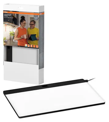 Produktbild von Osram LED Unterbauleuchte Panel Frameless Schwarz 30x20cm 7,5W 470lm CCT 3000K/4000K/6500K Dimmbar
