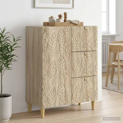 Produktbild von vidaXL Sideboard Sonoma-Eiche 66 x 34,5 x 90 cm Holzwerkstoff
