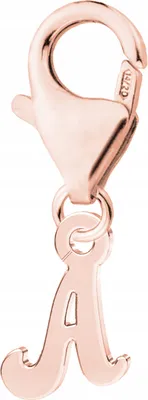 Imagen del producto de Colgante dorado con símbolo de inicial, letra "A", en plata de ley 925