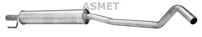 Produktbild von ASMET 05.153 Mittelschalldämpfer Schalldämpfer für OPEL Corsa C Schrägheck (X01)