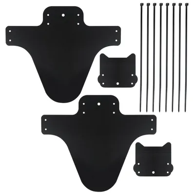 Produktbild von MTB Mudguard Set 2 Stück Vordere & Hintere Schutzbleche Fahrrad Kotflügel Kunststoff mit 10 Kabelbindern