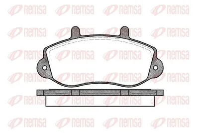 Produktbild von REMSA Bremsbeläge Satz Vorne Bremsklötze für RENAULT TRAFIC II Kasten (FL) 0677.00