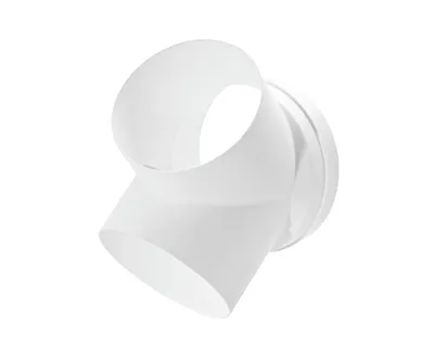 Immagine prodotto di Elemento di collegamento T-HS 125 Pezzo a Y bianco / Top Compair (Ø 125)