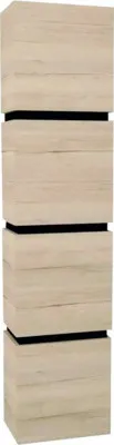 Obrázok produktu pre Kúpeľňová skrinka vysoká Devo Viva 2.0 pravá dub halifax biely 40 x 170 x 26 cm VV2-S4D3SP40x26-P29