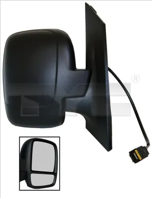 Produktbild von TYC 309-0187 Außenspiegel Seitenspiegel Rechts für FIAT Scudo (270, 272) Konvex Beheizt