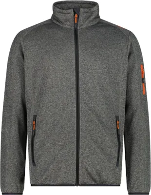 Produktbild von CMP Herren Knit Tech Fleece Jacke mit Mesh grau 54