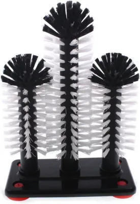 Produktbild von Professionelle Glasreinigungsbürsten 18 cm und 25 cm - Set aus 3 mit Lüpfersätzen