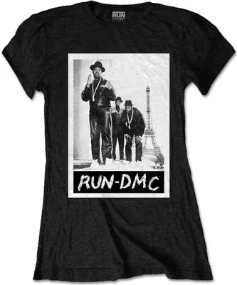 Obrázok produktu pre Run DMC Paris Photo Black M Dámske Tričko