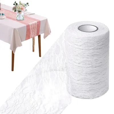 Zdjęcie produktu dla Bieżnik koronkowy, biały, 15 cm x 22 m