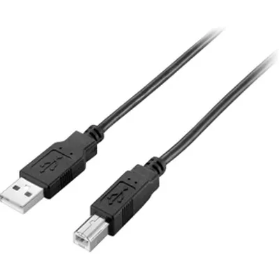Produktbild von Equip USB 2.0 A auf B Kabel, 1.8m , Black, 1,8 m, USB A, USB B, USB 2.0, Männlich/Männlich, Schwarz