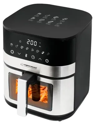 Produktbild von Esperanza eka003 fettfreie Friteuse 5l, 1400w Edelstahl