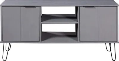 Obrázok produktu pre vidaXL TV skrinka New York Grey z masívneho borovicového dreva
