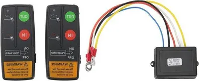 Image de Kit de télécommande sans fil pour treuil, portée de 23 m, 12 V/24 V, haute sensibilité