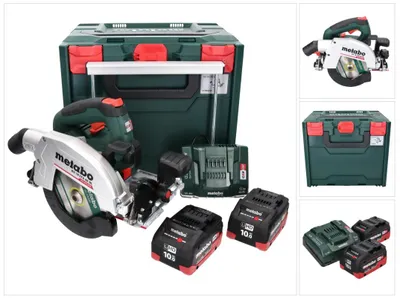 Obrázek produktu pro Metabo KS 18 LTX 66 BL Akumulátorová okružní pila 18 V 165 mm + 2x baterie 10,0 Ah + nabíječka + metaBOX