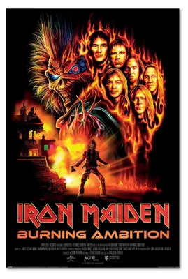 Produktbild von Iron Maiden Poster Filmplakat Burning Ambition 61 x 91,5 cm