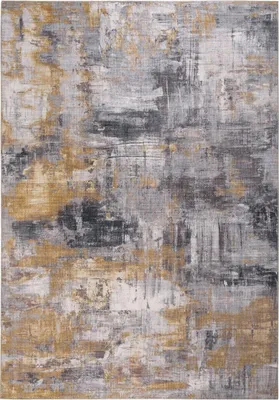 Produktbild von Teppich - Grau - Gelb - 160 x 230 cm - Wischoptik