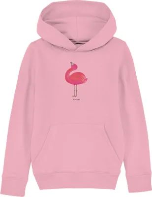 Produktbild von Mr. & Mrs. Panda Kinderpullover Flamingo Stolz 12-14 Jahre (152/164) - Baumwolle Pink - Geschenk, Freundin, Hoodie, Beste, Rosa, Pullover, Sweater, Kapuzenpullover, Mama