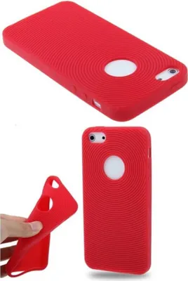 Immagine prodotto di Custodia in silicone per cellulare iPhone 5 / 5s, colore rosso