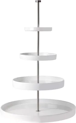 Produktbild von 92153/146 Grande Keramik Etagere 4 stufig 58,5 x 41 x 28 x 20 x14,5 cm, Weiß