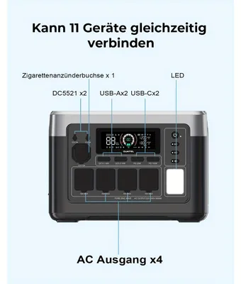 Immagine prodotto di Generatore solare - Generatore portatile - Power station - Centrale solare - Generatore per campeggio