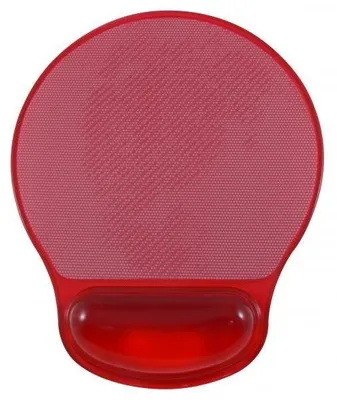 Immagine prodotto di Logo Tappetino per mouse ergonomico, inserto in gel rosso foto