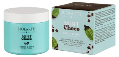 Zdjęcie produktu dla Bioearth, Mint Choco, krem do ciała nawilżający i zmiękczający, pojemność: 300 ml