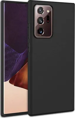 Zdjęcie produktu dla Silikonowe etui do Samsung Galaxy Note 20 Ultra Protective Cover Matt Black Backcover Etui na telefon komórkowy
