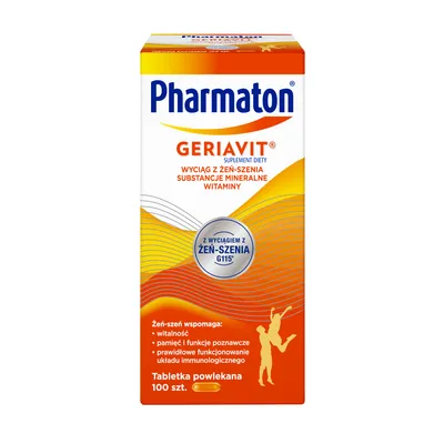 Produktbild von Fyziologický komplex pro zlepšení vitality a kondice seniorů - 100 tablet Pharmaton Geriavit