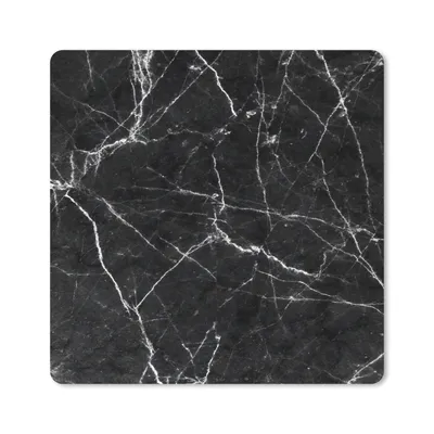 Produktbild von MuchoWow® Mauspad Mousepad Marmor - Schwarz - Weiß - Textur 30x30 cm - Mousepads - Maus Mat - Pad - Mausunterlage - Gaming